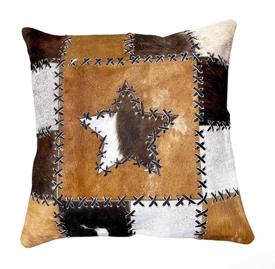 Cowhide Pillow Cover | Full-Hide Hair-On – 16 x 16 in
