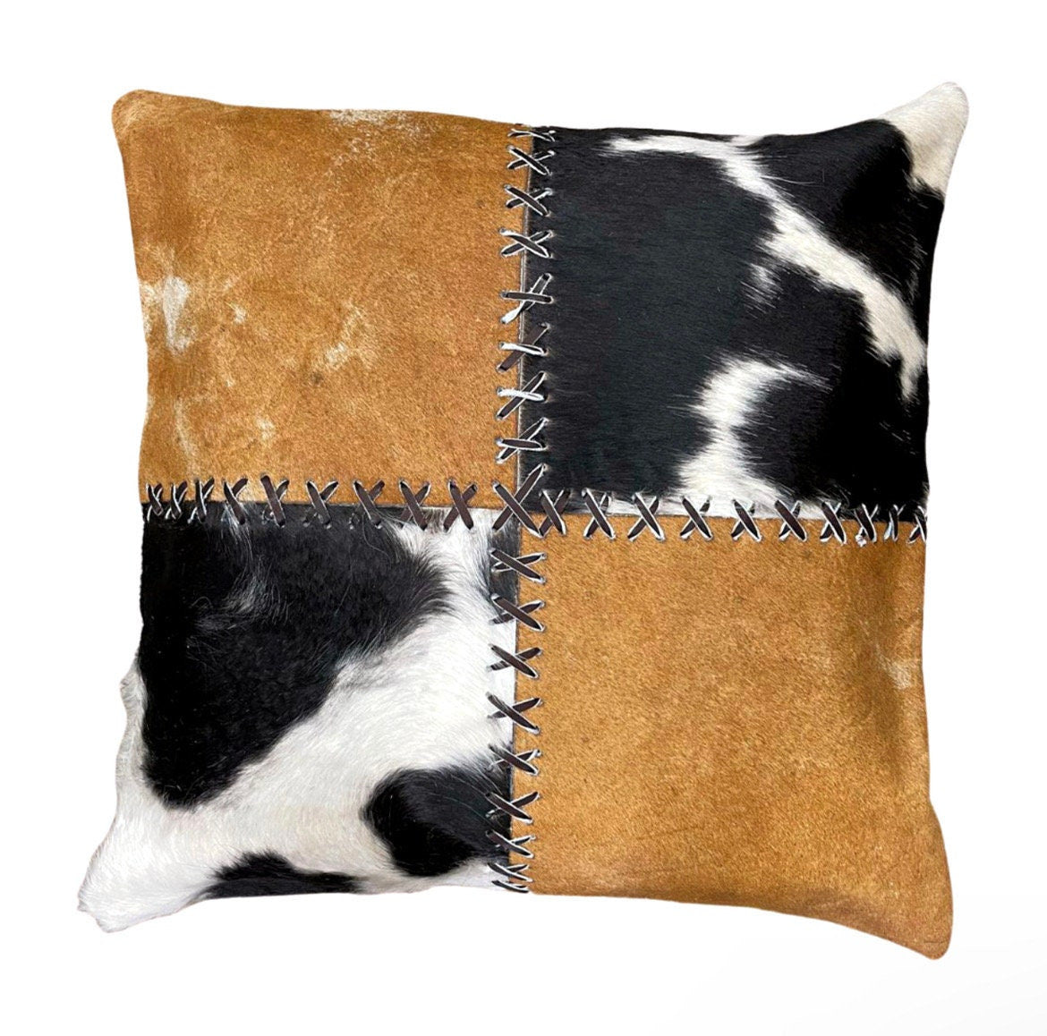 Cowhide Pillow Cover | Full-Hide Hair-On – 16 x 16 in
