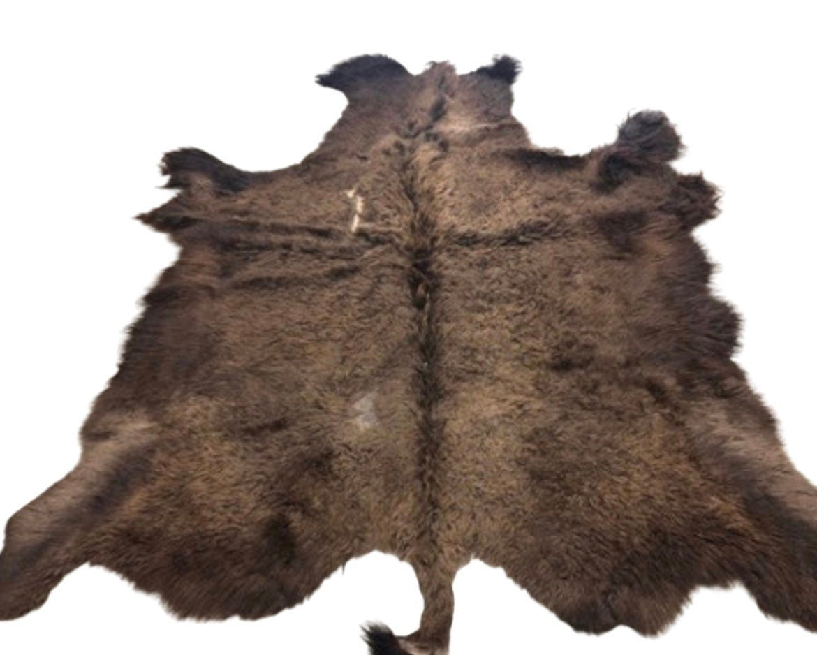 Bison/Buffalo Hair-On Good Second Grade Hide Large