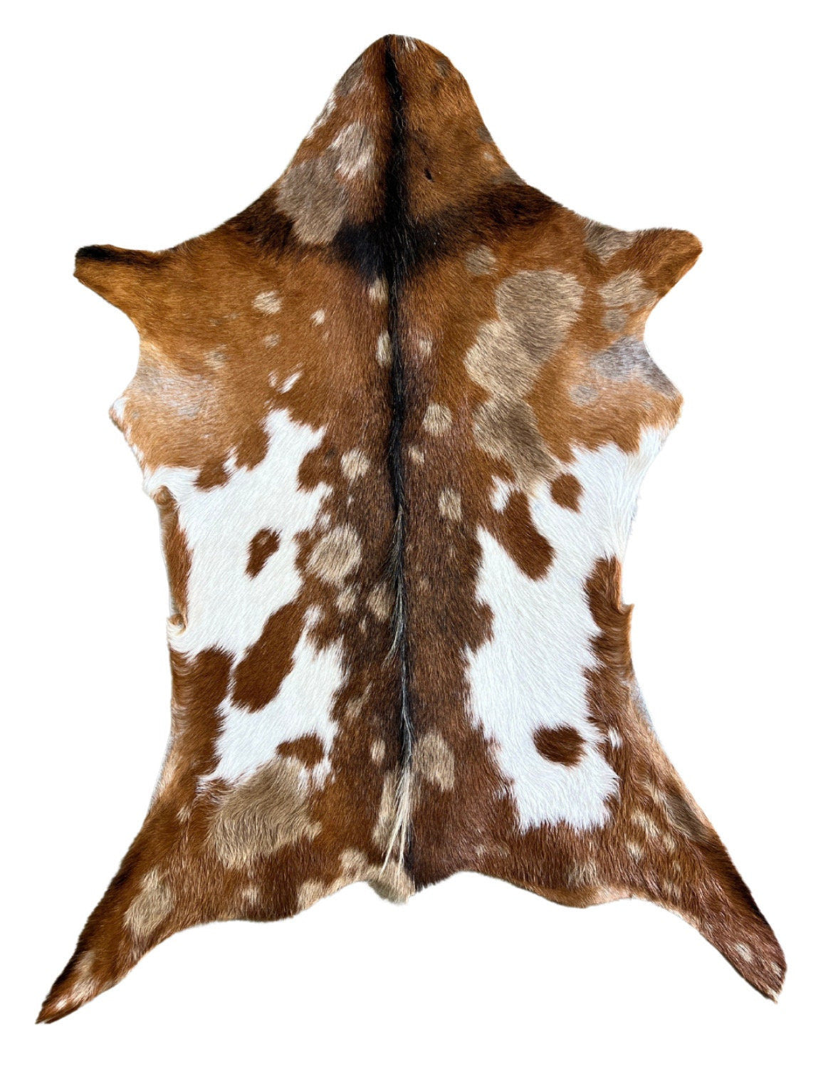 Goat Hair-On Hide Rug Mix-Color