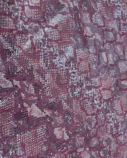 Italian Goat Leather Imitation Snake Skin