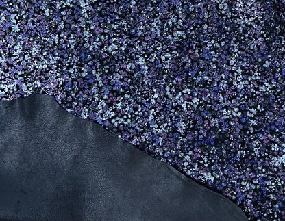 Italian Goat Leather With Floral Pattern