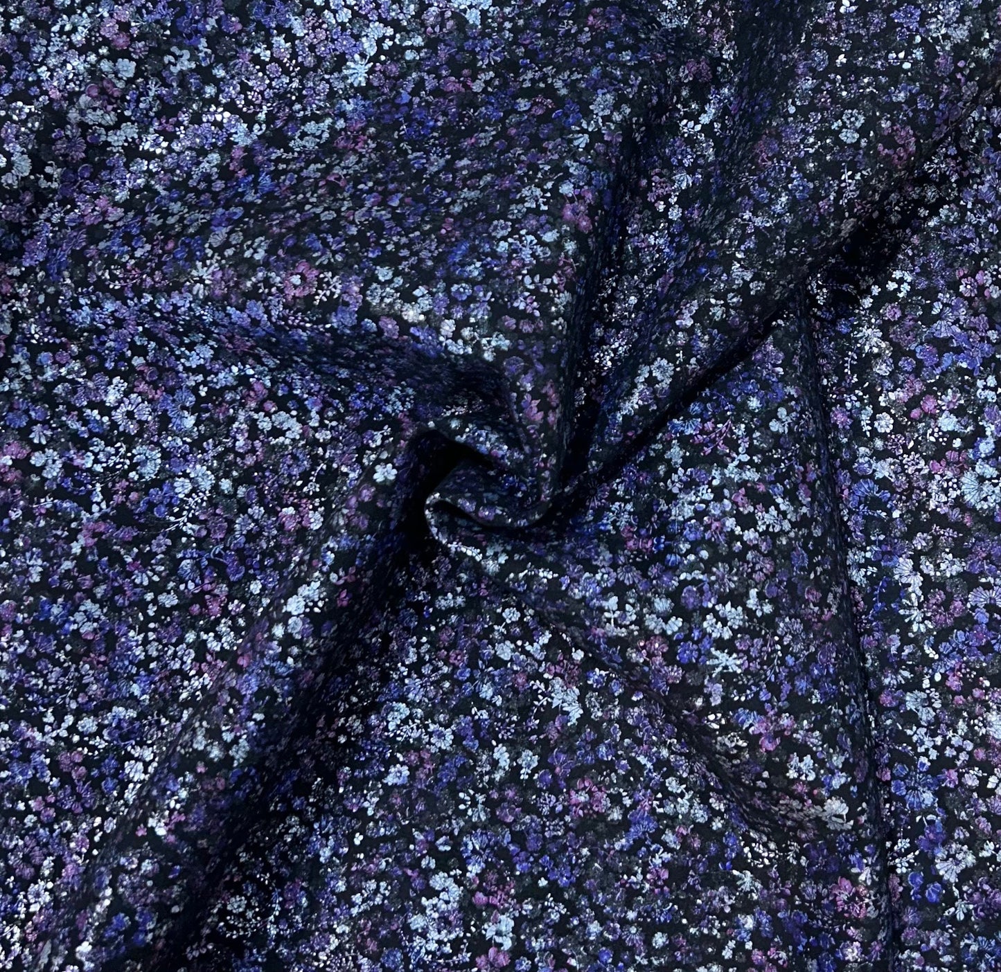 Italian Goat Leather With Floral Pattern