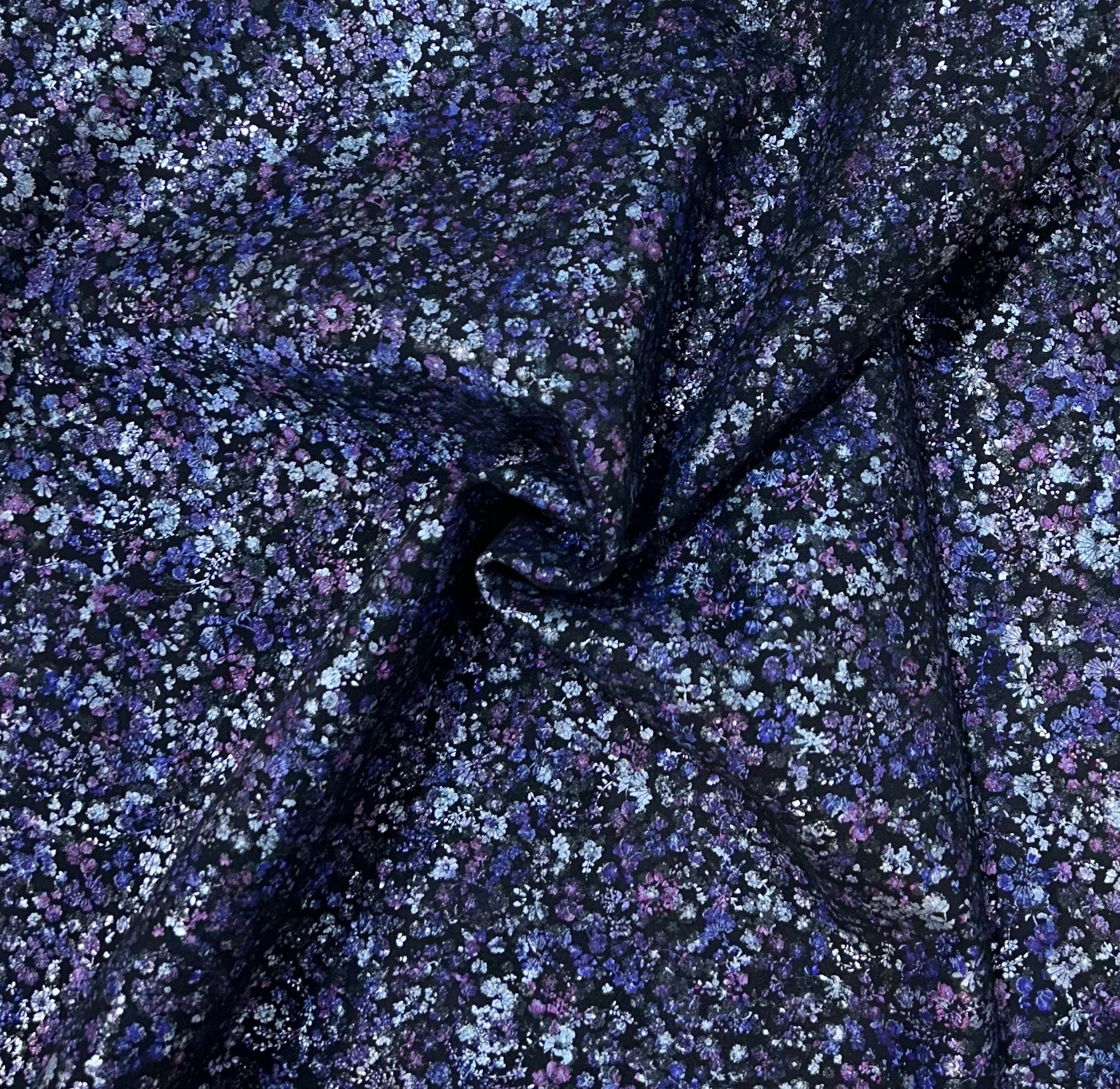 Italian Goat Leather With Floral Pattern