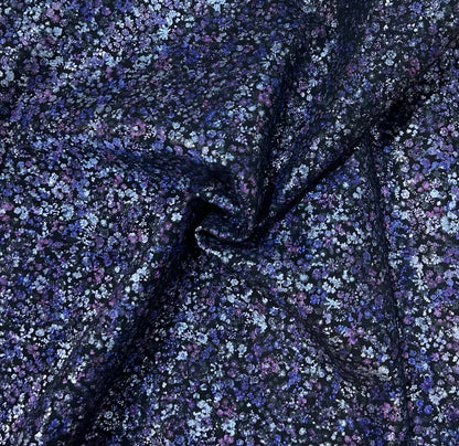 Italian Goat Leather With Floral Pattern