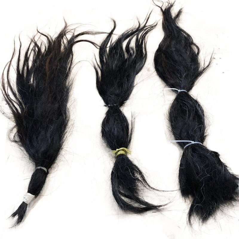 Premium Dark Brown Horse Tail Hair - Natural Quality