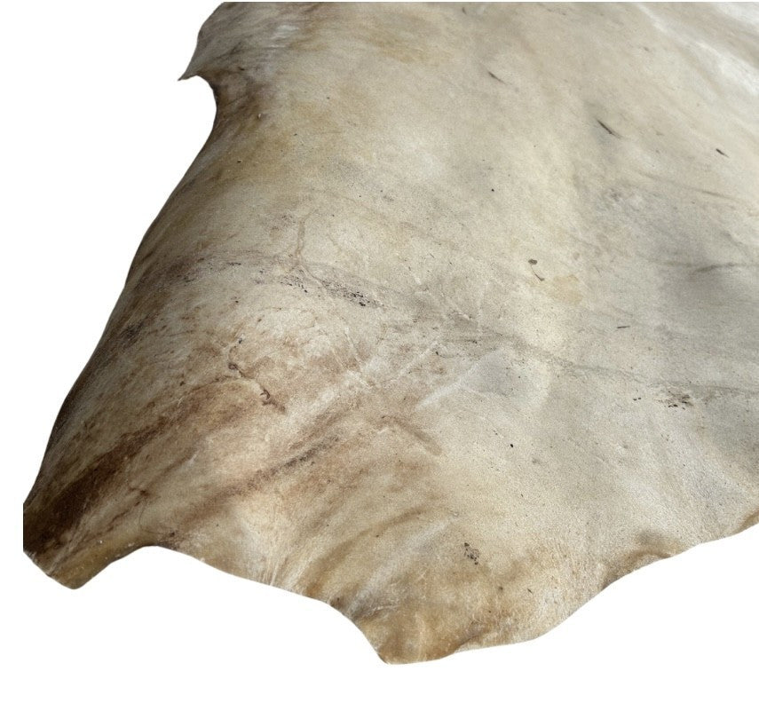 Bison Rawhide Drumhead Leather - Crafting Use - Second Grade - Authentic Certificate