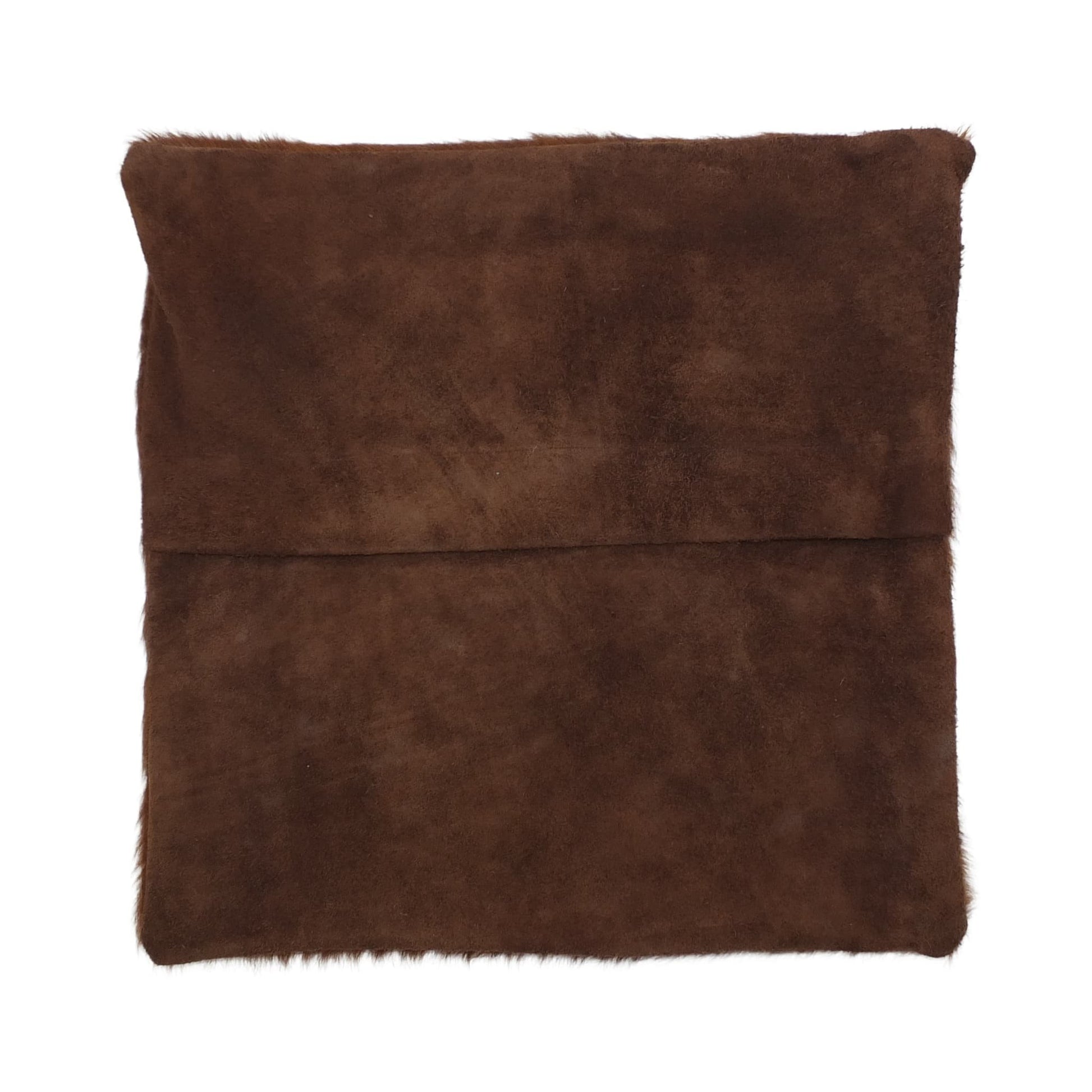 Bison Leather Pillow Cover - Rustic Star Design - Premium Hair-On 20"x20" Home Decor Accent
