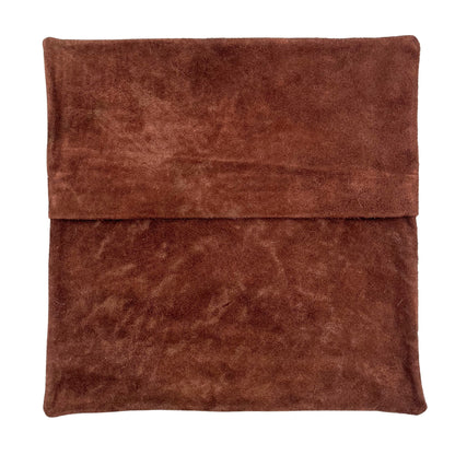 Bison Leather Pillow Cover - Rustic Star Design - Premium Hair-On 20"x20" Home Decor Accent
