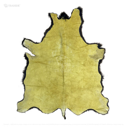 Premium Extra-Large Bison Hair-On Hide Rug/Blanket Natural - 8x7 ft