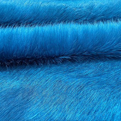 Premium Dyed Hair-On Cowhide Rug Blue - Natural Pattern First Grade