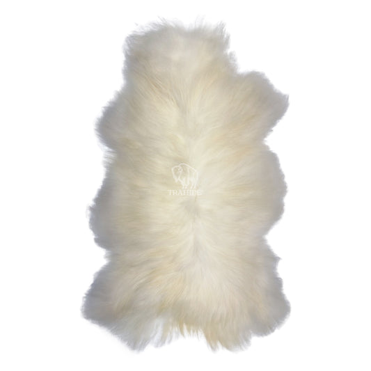 Luxury Norwegian Viking Heritage Sheepskin - Pure White Long-Hair