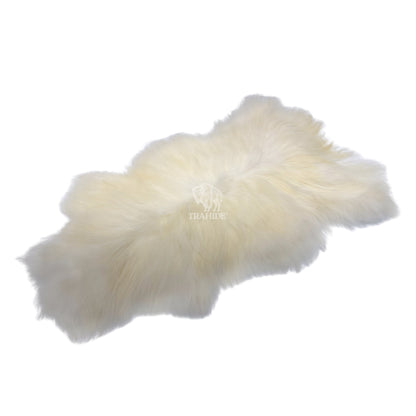 Luxury Norwegian Viking Heritage Sheepskin - Pure White Long-Hair