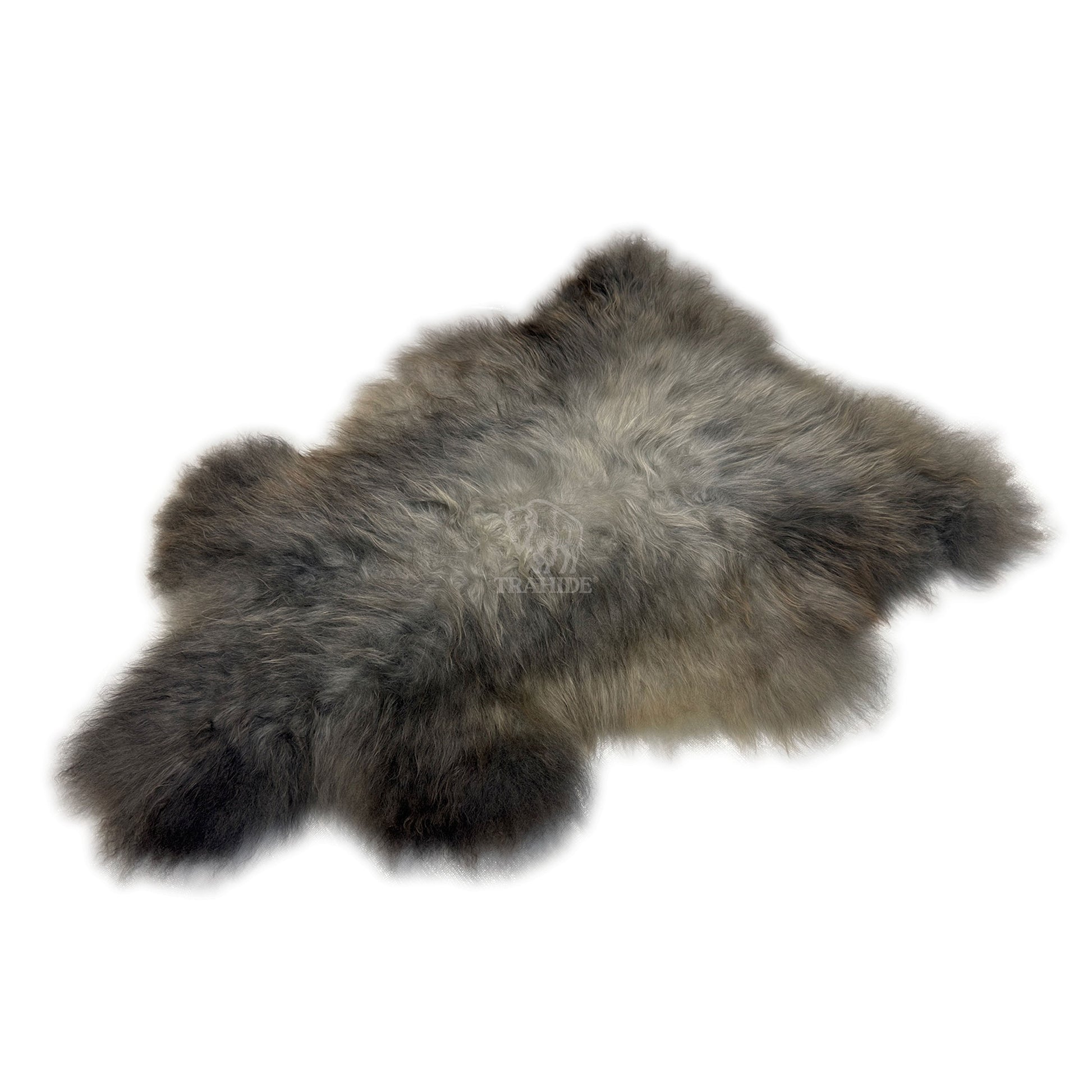 Luxury Norwegian Viking Heritage Sheepskin - Graphite Gray Long-Hair