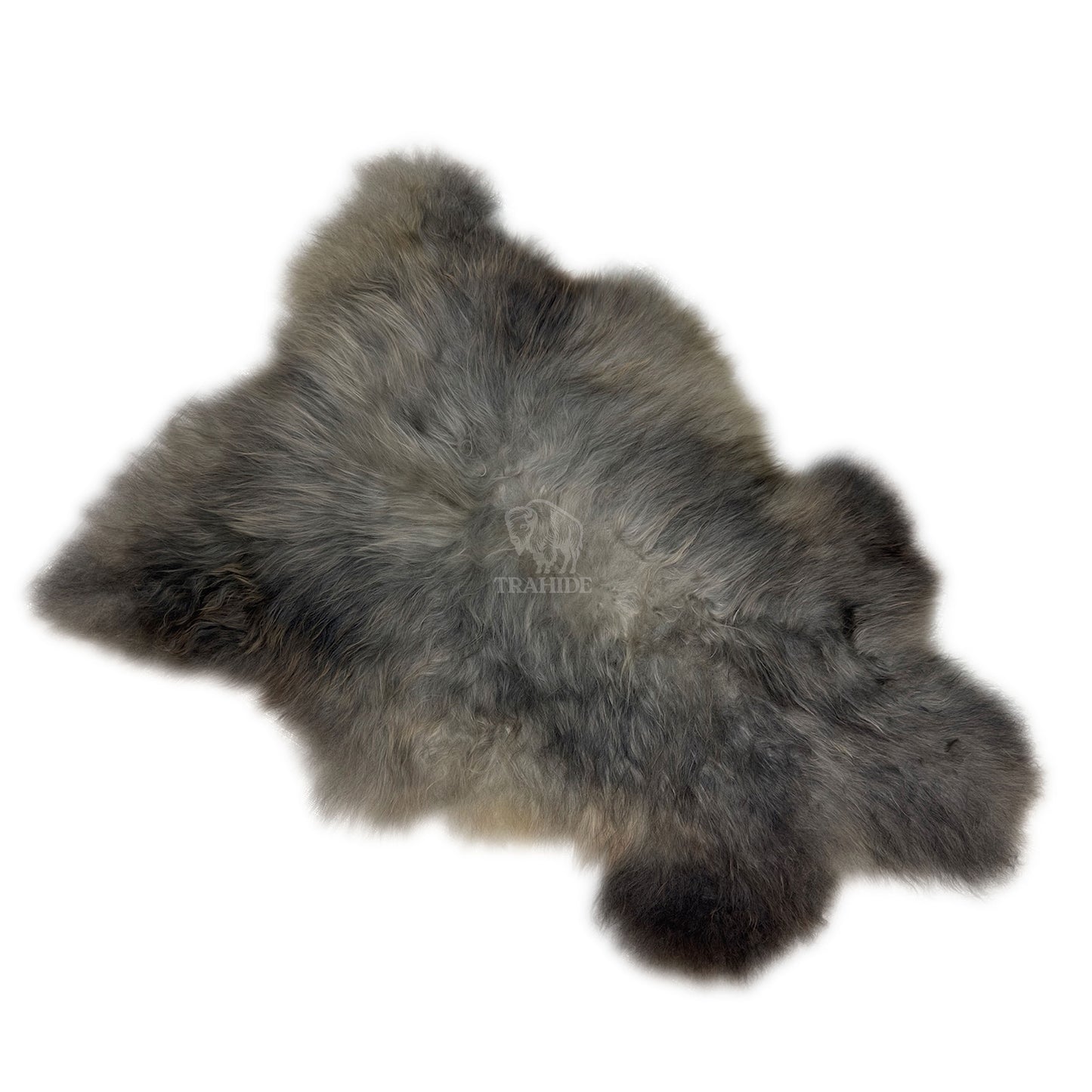Luxury Norwegian Viking Heritage Sheepskin - Graphite Gray Long-Hair