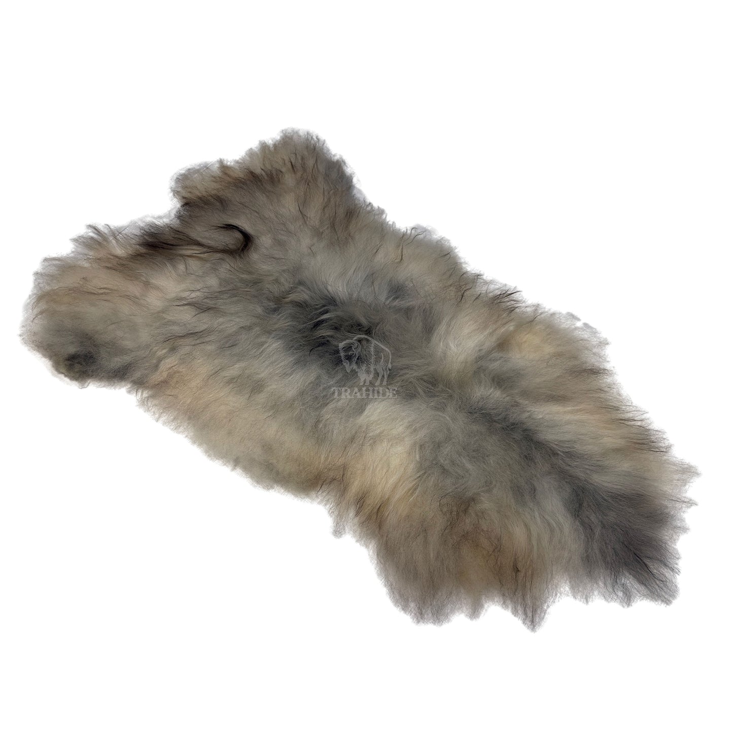 Luxury Norwegian Viking Heritage Sheepskin - Frosted Gray Long-Hair