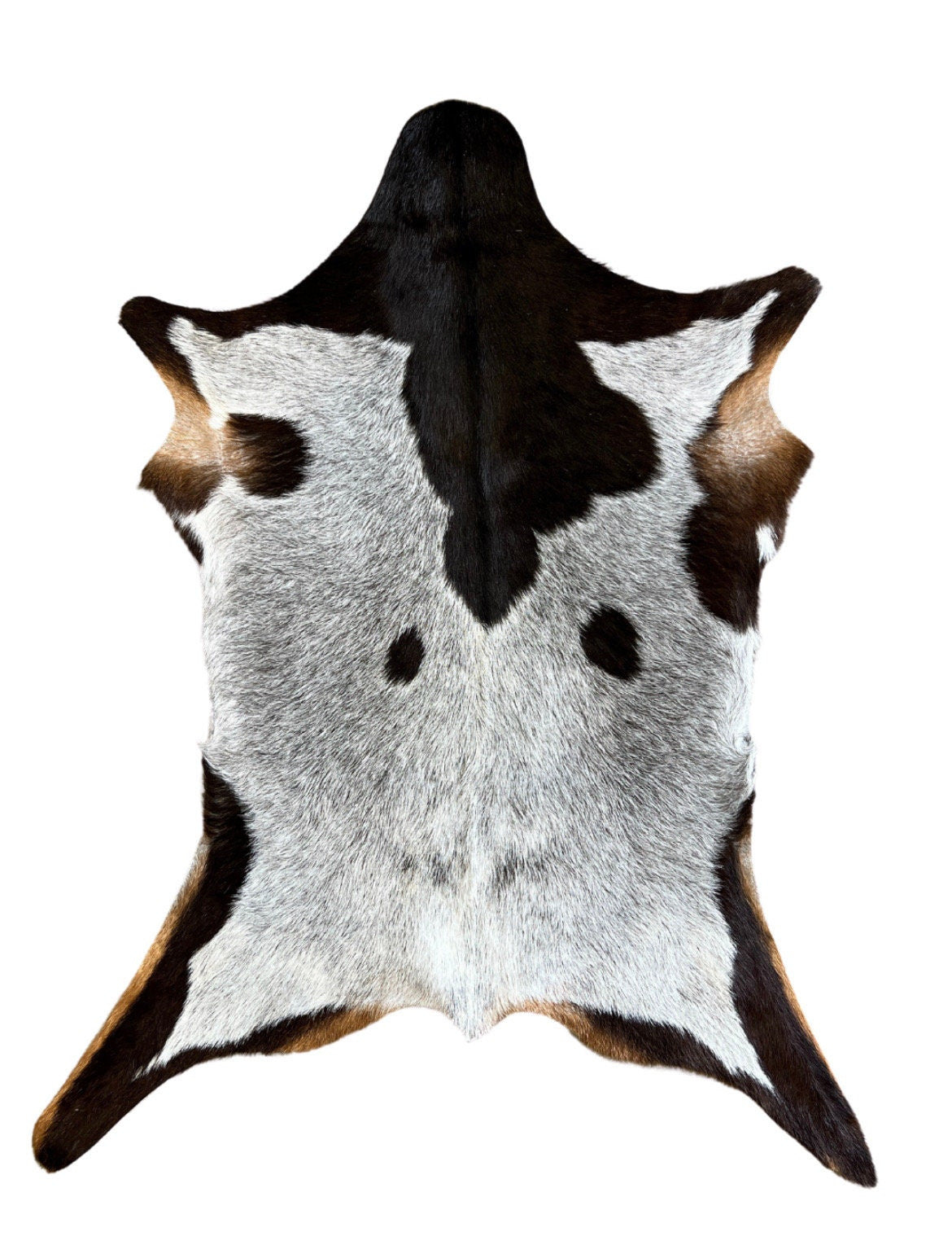 Goat Hair-On Hide Rug Mix-Color