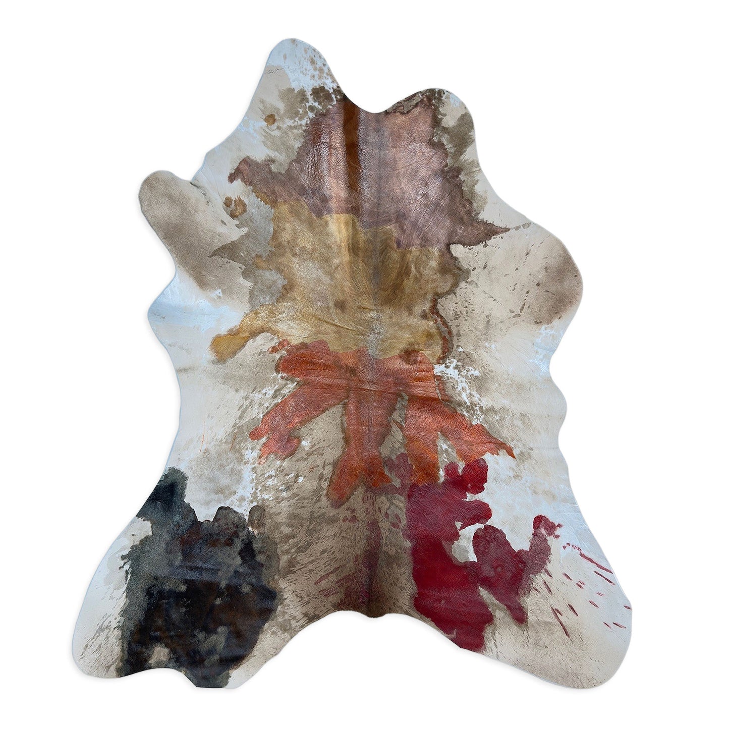 Hair-On Calf Hide – Paint Splashes | Artistic & Authentic