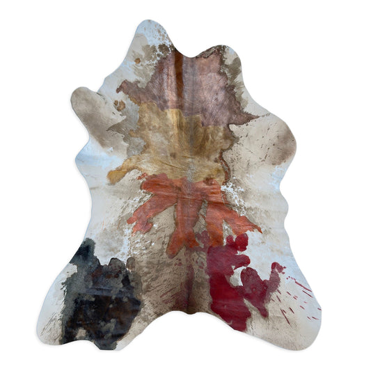 Hair-On Calf Hide – Paint Splashes | Artistic & Authentic