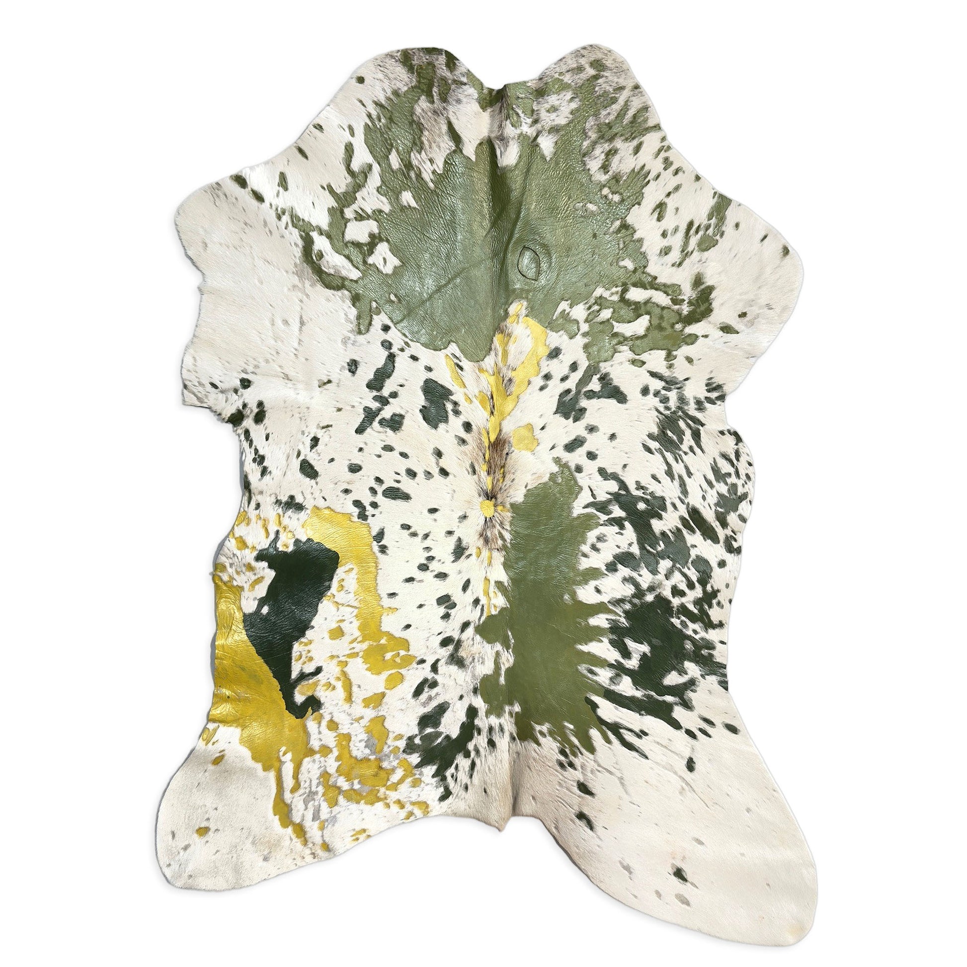 Hair-On Calf Hide – Paint Splashes | Artistic & Authentic
