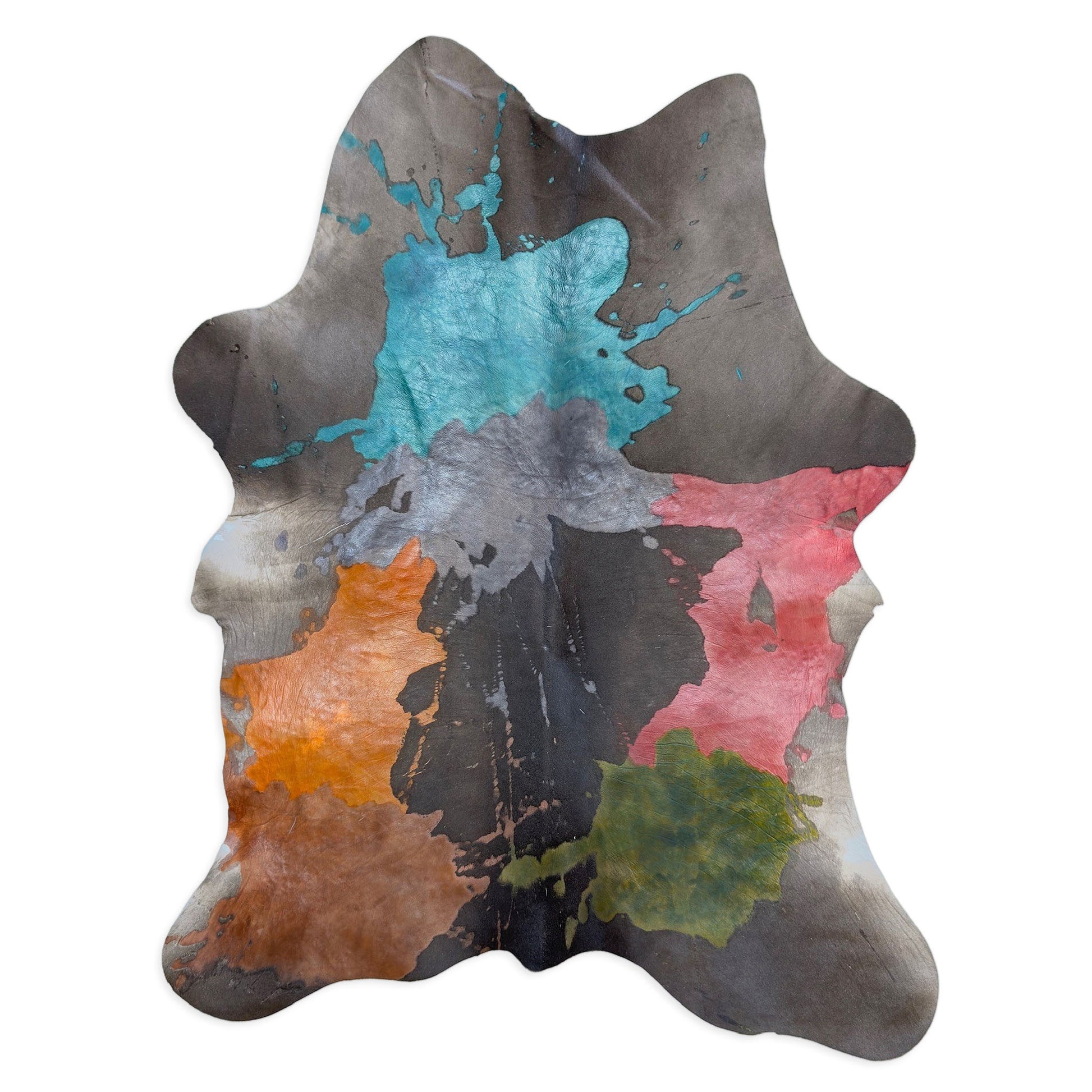 Hair-On Calf Hide – Paint Splashes | Artistic & Authentic