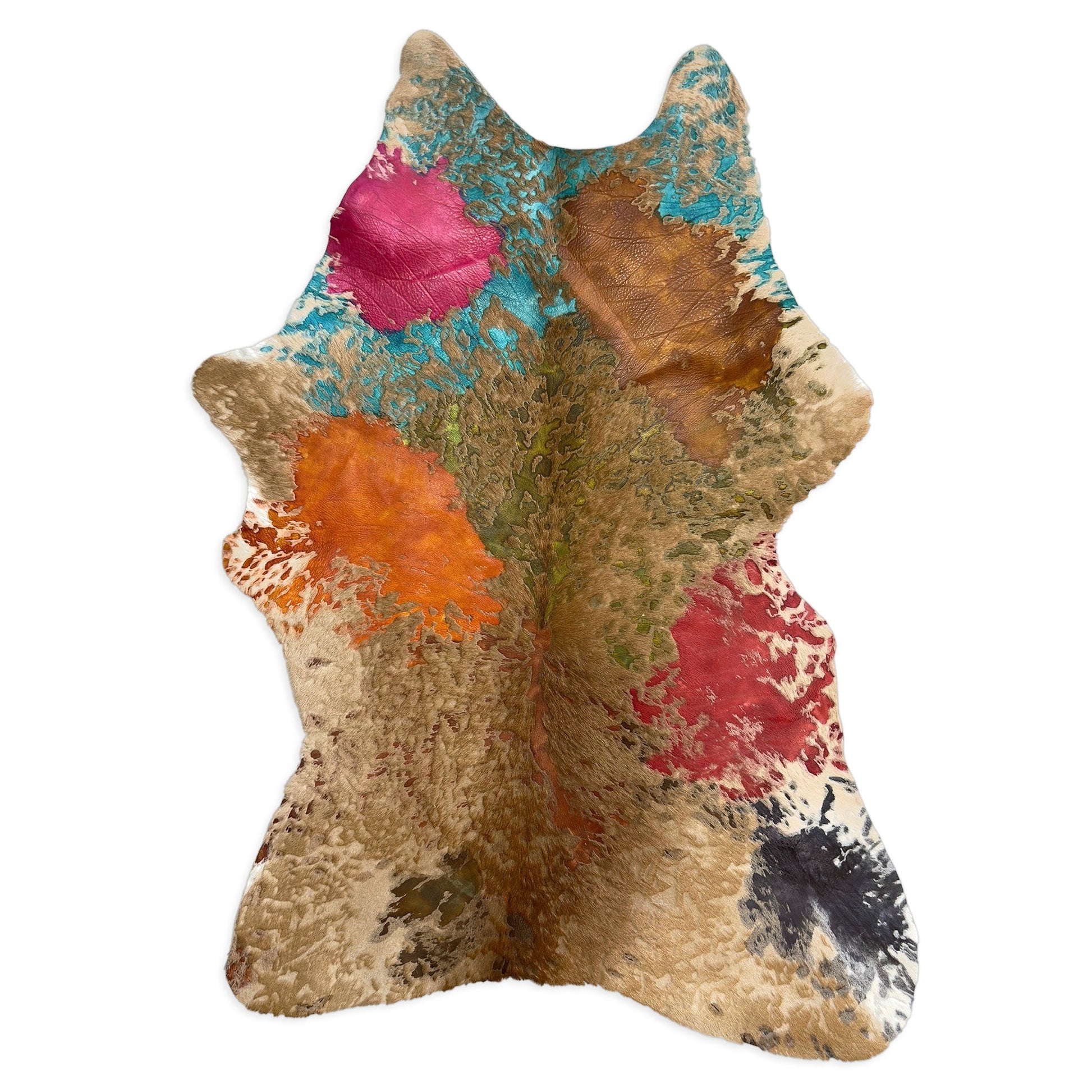 Hair-On Calf Hide – Paint Splashes | Artistic & Authentic