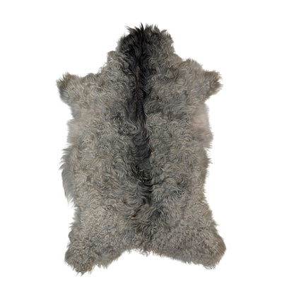 Argentinian Hair-On Angora Hide - Grey - First Grade - Luxuriously Soft & Elegant