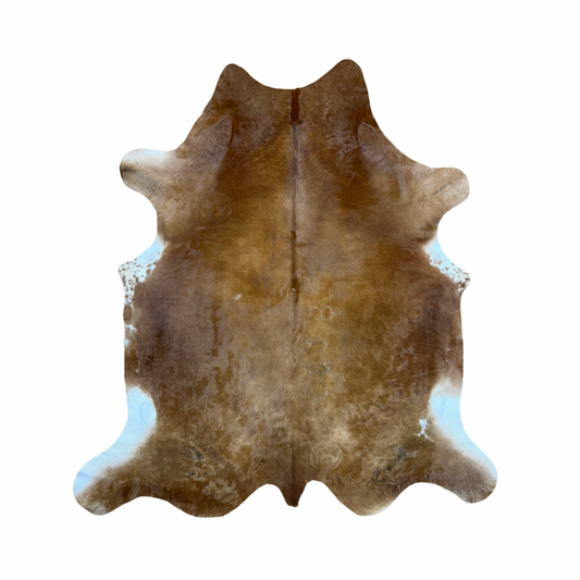 Cowhide Rug | Solid Color Hair-On – Natural Cut – Beige