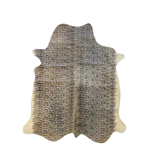Cowhide Hair-On Leopard Print Design | Natural Cut & 6' x 6' Feet – Colombian Origin