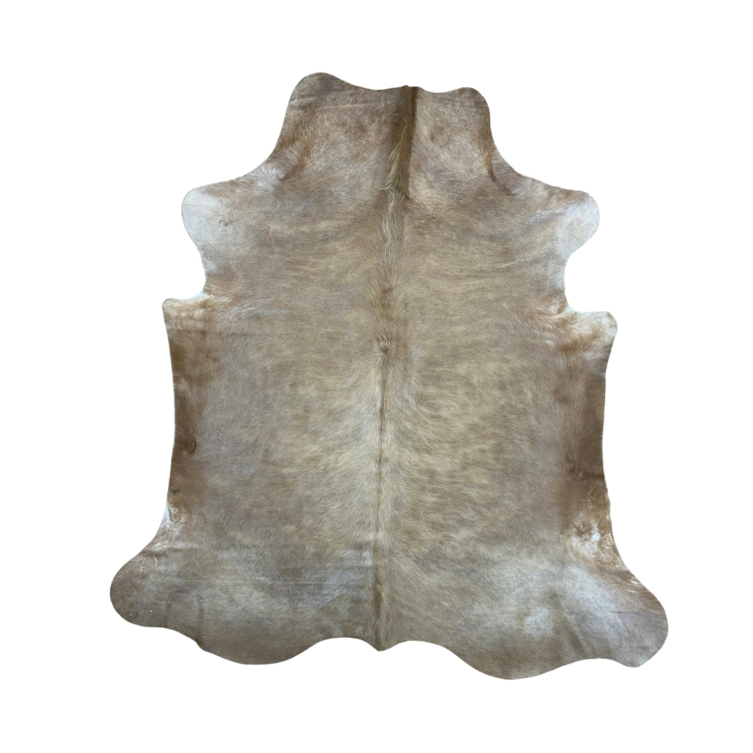 Cowhide Rug - Hair-On Solid Color Decor - Premium Quality - Various Sizes