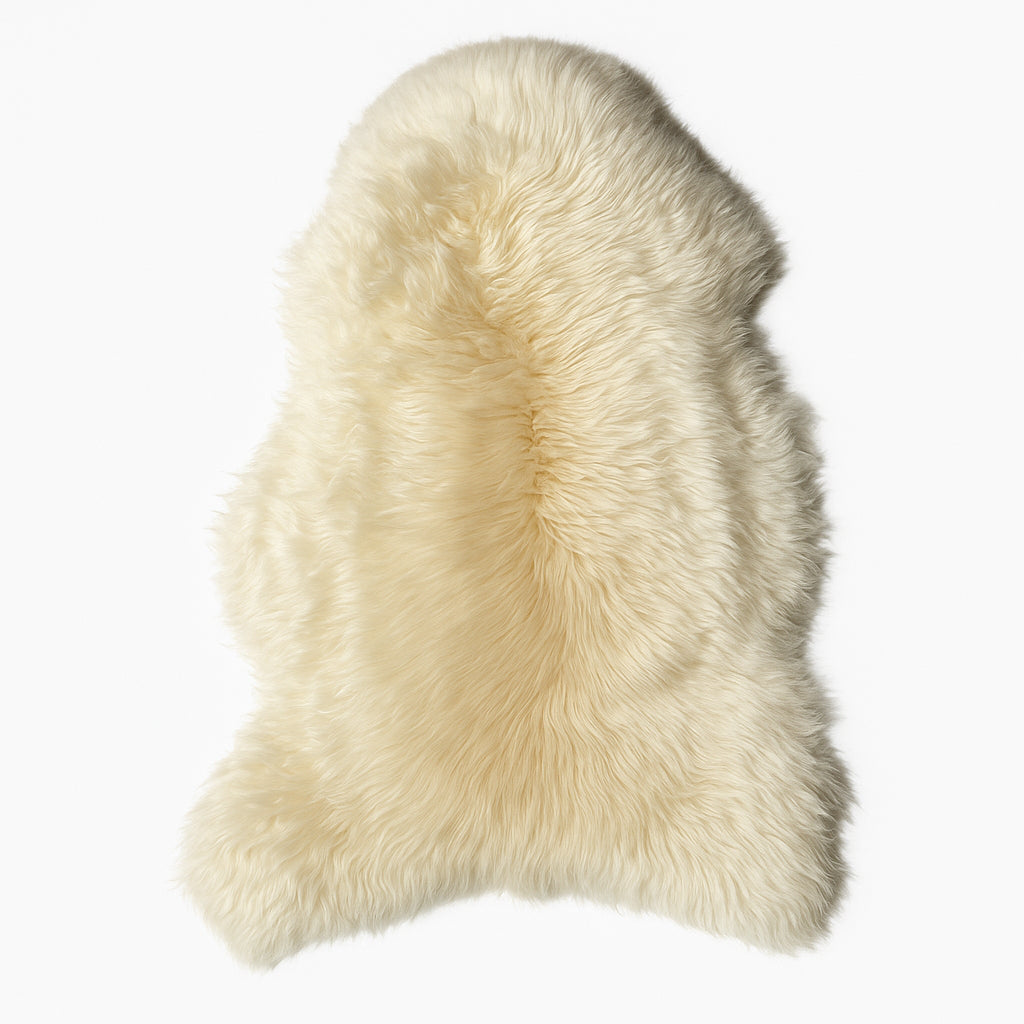 Sheep Sheepskin Rug - Natural Ivory - Plush Large - Luxurious Softness for Versatile Home Decor