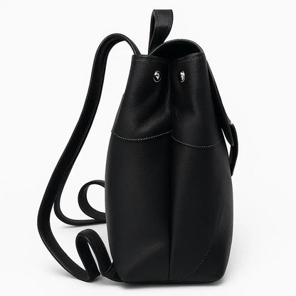Cowhide Leather Backpack - Hair-On Premium Black Pattern - Luxurious Durable Design