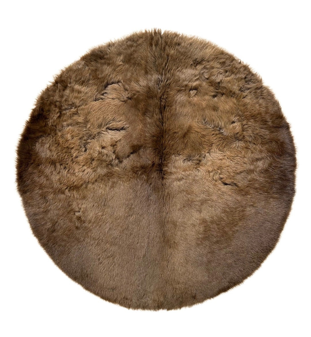 Bison Hair-On Round Rug Round
