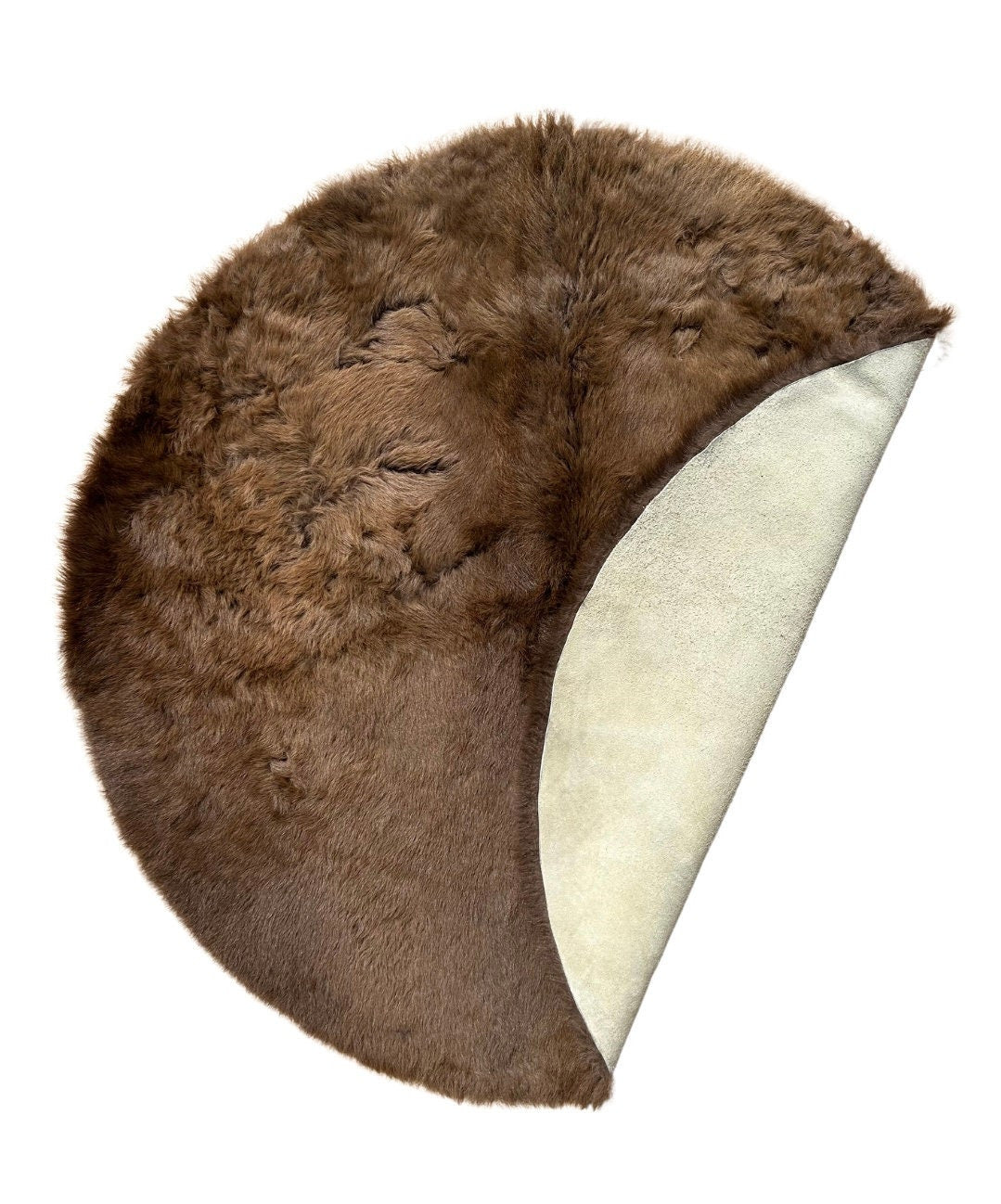Bison Hair-On Round Rug Round