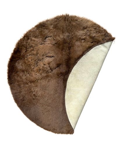 Bison Hair-On Round Rug Round