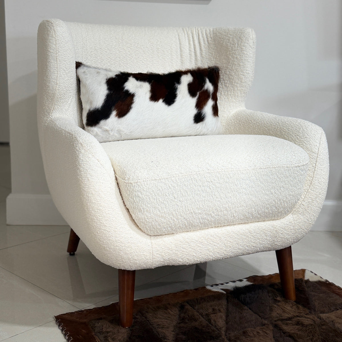 Cowhide Pillow Cover | Full-Hide Hair-On – 12 x 20 in