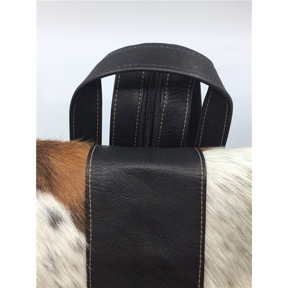Cowhide Leather Backpack | Hair-On Panels – Multi-Pattern