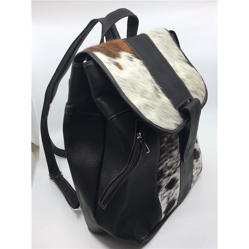 Cowhide Leather Backpack | Hair-On Panels – Multi-Pattern