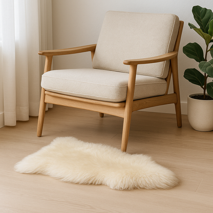 Sheepskin Rug | Ivory Plush Large – Argentinian Natural 2.5’x2’