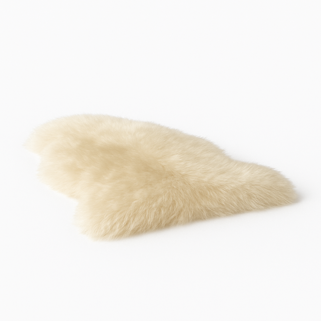 Sheepskin Rug | Ivory Plush Large – Argentinian Natural 2.5’x2’