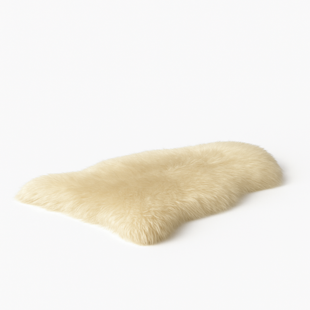 Sheepskin Rug | Ivory Plush Large – Argentinian Natural 2.5’x2’