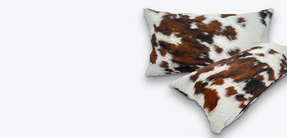 Cowhide Pillow Cover | Full-Hide Hair-On – 12 x 20 in