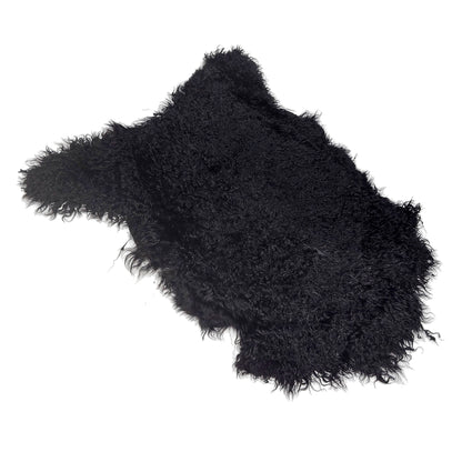Angora Hair-On Hide Rug | Black – Argentinian First Grade