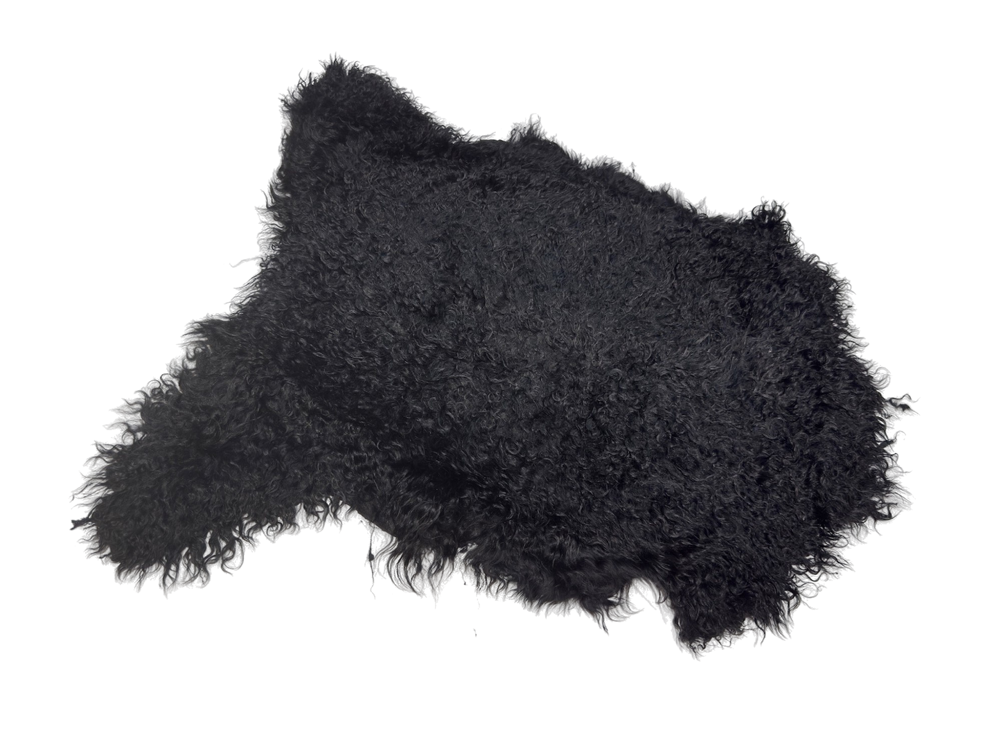Angora Hair-On Hide Rug | Black – Argentinian First Grade