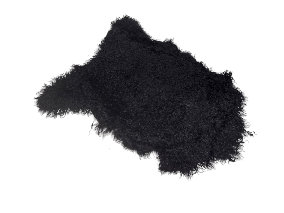Angora Hair-On Hide Rug | Black – Argentinian First Grade