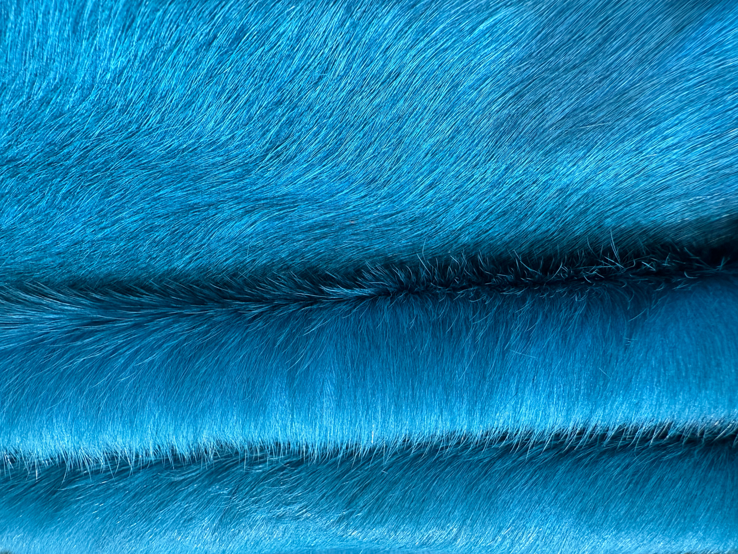 Dyed Cowhide Rug | Blue Hair-On – Large Natural Cut