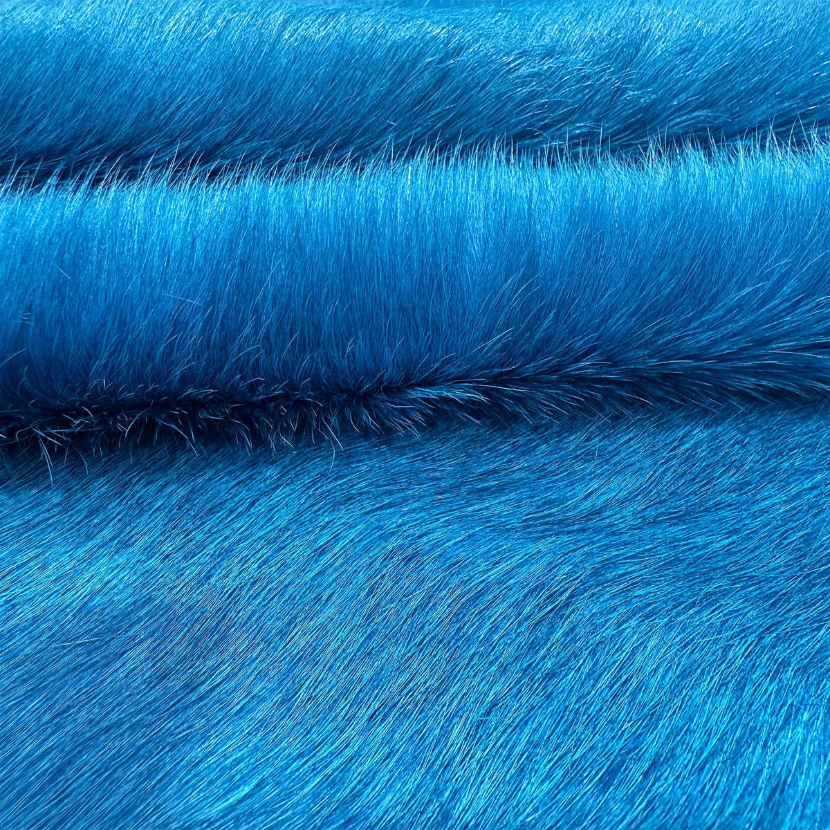 Dyed Cowhide Rug | Blue Hair-On – Large Natural Cut