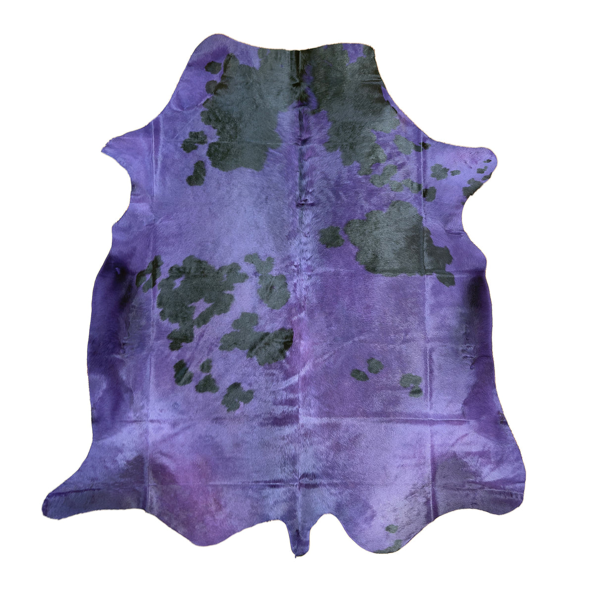 Dyed Cowhide Rug | Purple Hair-On – Large Natural Cut