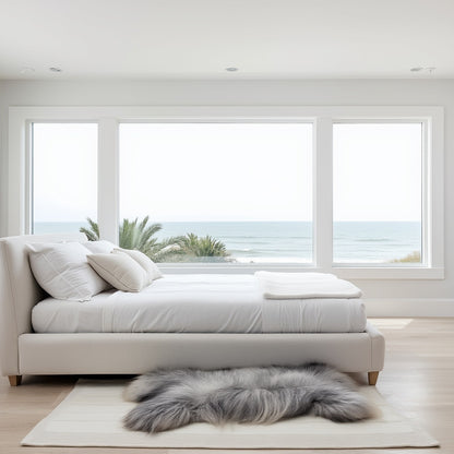 Norwegian Sheepskin | Frosted Gray Long-Hair Viking Heritage - 4' x 2.5'