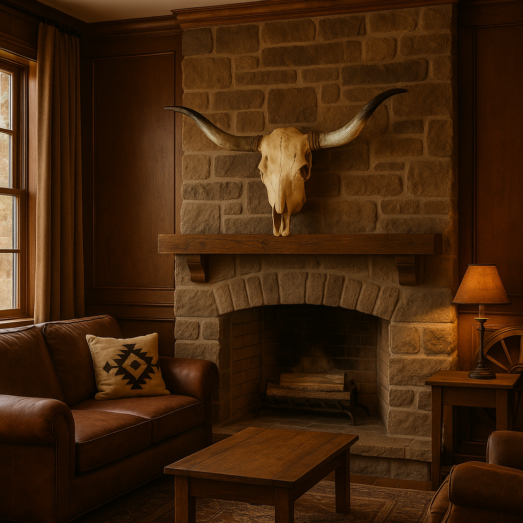 Texas Longhorn Skull | Polished Curved Horns – 2.5 ft Span
